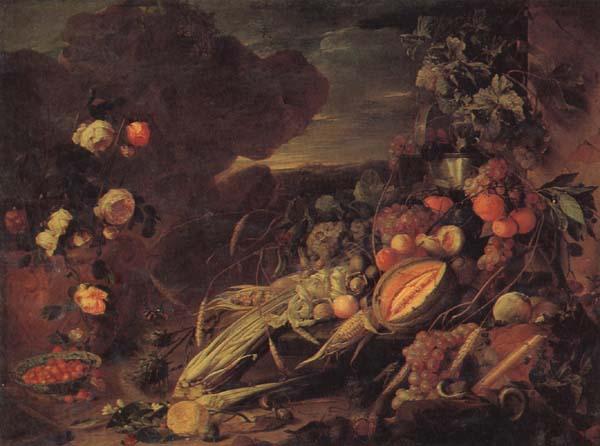 Jan Davidsz. de Heem Fruit and Flowers in a Vase China oil painting art